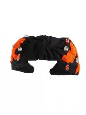 NEW SOPHIA COLLECTION women's beaded bats headband in black